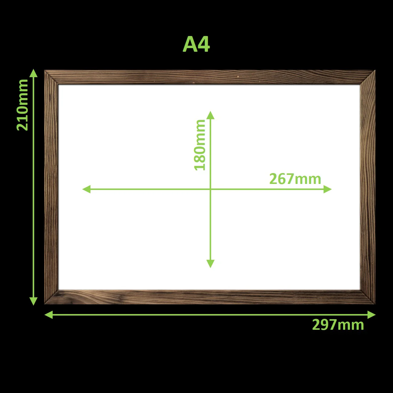 Virtual Frame Single | A Sizes | (Available in Dark, Medium & Light Wood) - Image 3