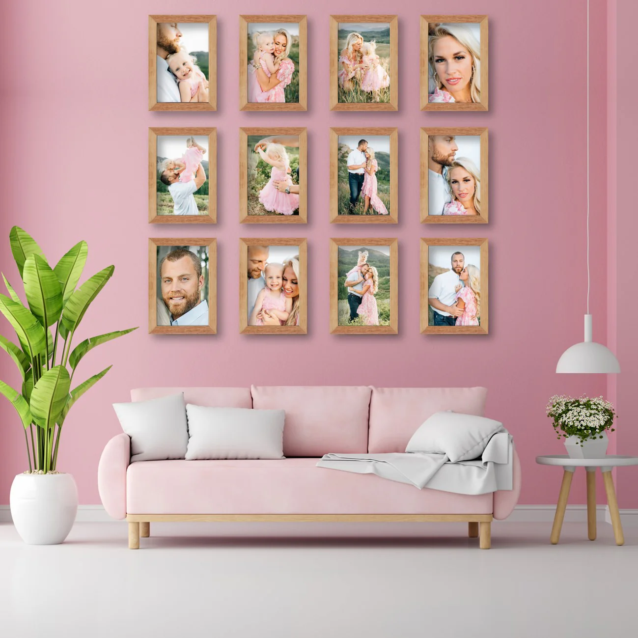 Virtual Frame Combo 12 Pc | A Sizes | (Available in Dark, Medium & Light Wood) - Image 8