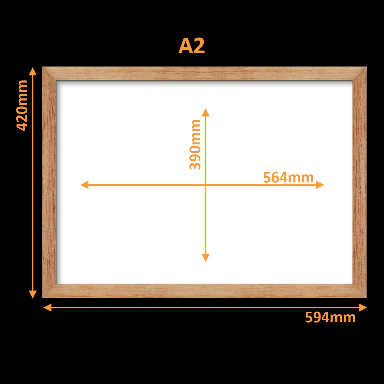 Virtual Frame Combo 2 Pc | A Sizes | (Available in Dark, Medium & Light Wood) - Image 12