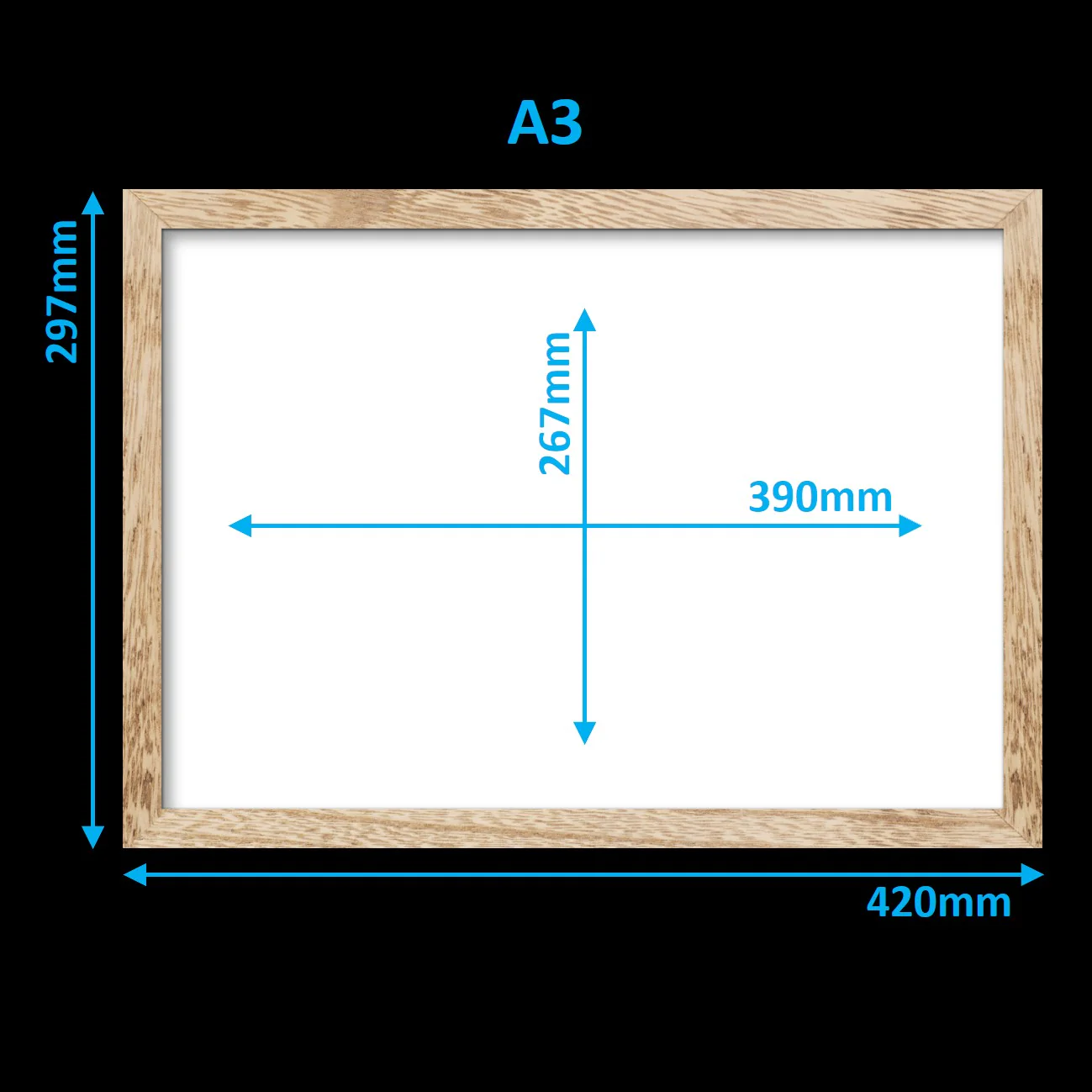Virtual Frame Combo 2 Pc | A Sizes | (Available in Dark, Medium & Light Wood) - Image 18