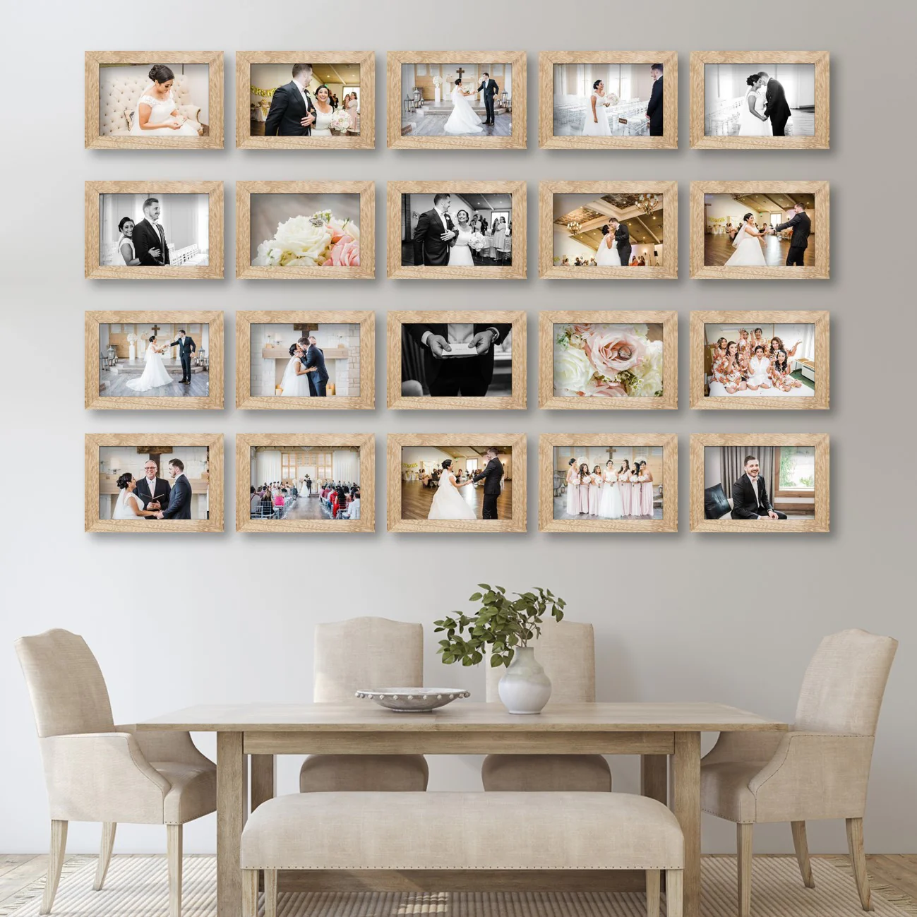 Virtual Frame Combo 20 Pc | A Sizes | (Available in Dark, Medium & Light Wood) - Image 15