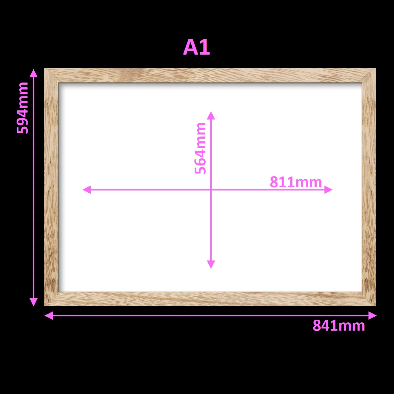 Virtual Frame Combo 20 Pc | A Sizes | (Available in Dark, Medium & Light Wood) - Image 17