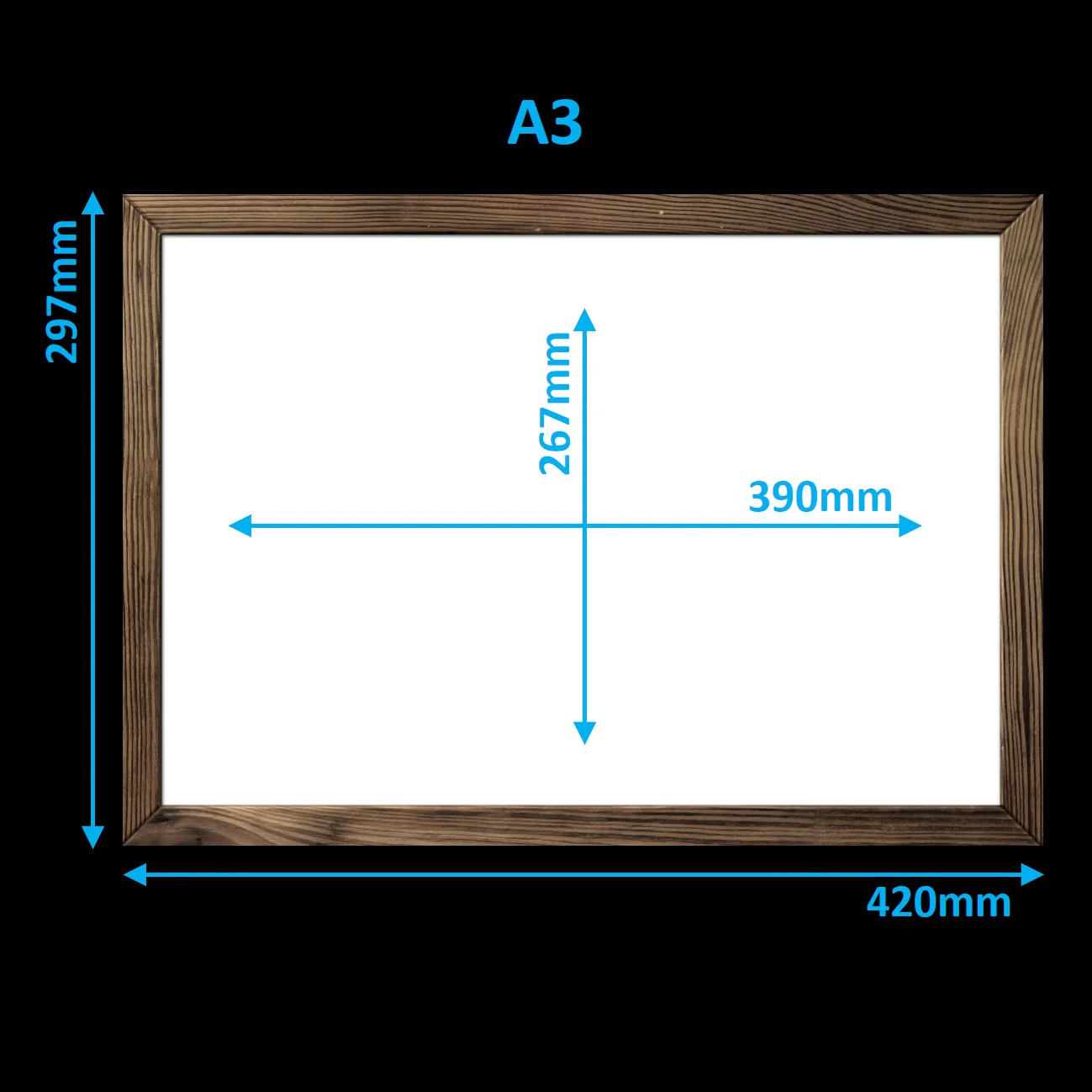 Virtual Frame Combo 20 Pc | A Sizes | (Available in Dark, Medium & Light Wood) - Image 4