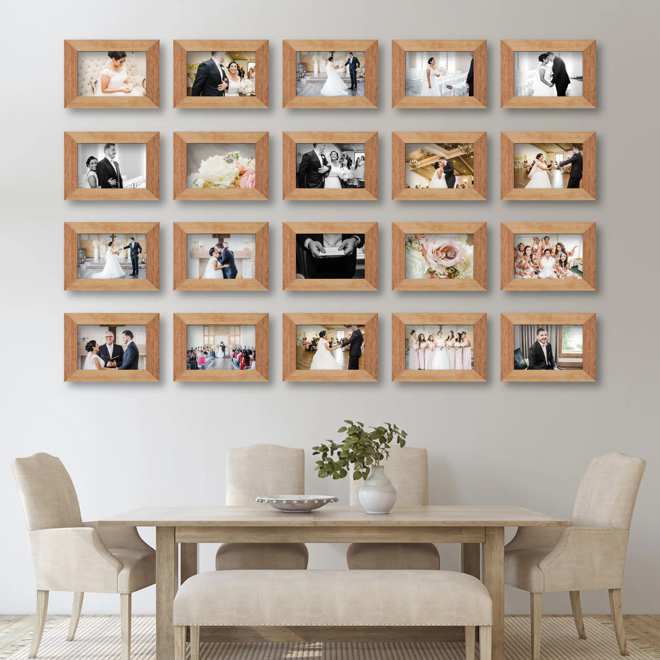 Virtual Frame Combo 20 Pc | A Sizes | (Available in Dark, Medium & Light Wood) - Image 8