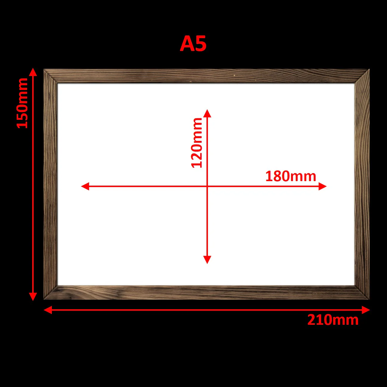 Virtual Frame Combo 4 Pc | A Sizes | (Available in Dark, Medium & Light Wood) - Image 2