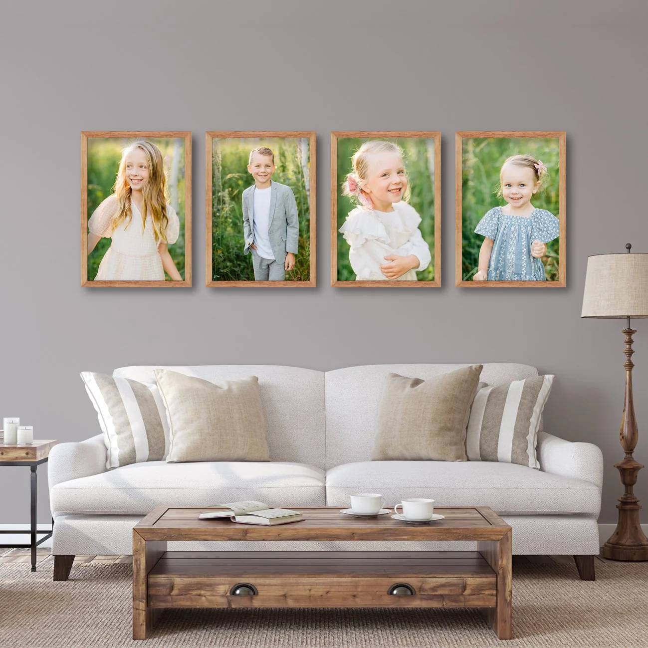 Virtual Frame Combo 4 Pc | A Sizes | (Available in Dark, Medium & Light Wood) - Image 8