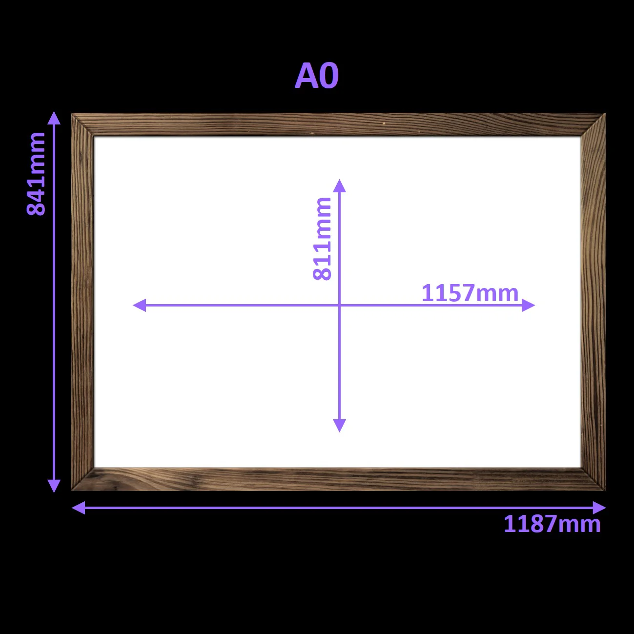 Virtual Frame Combo 6 Pc | A Sizes | (Available in Dark, Medium & Light Wood) - Image 7