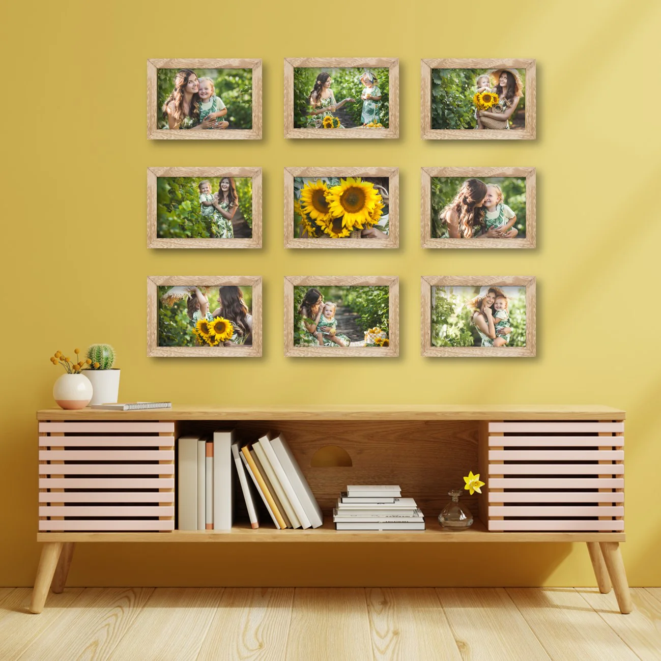 Virtual Frame Combo 9 Pc | A Sizes | (Available in Dark, Medium & Light Wood) - Image 15