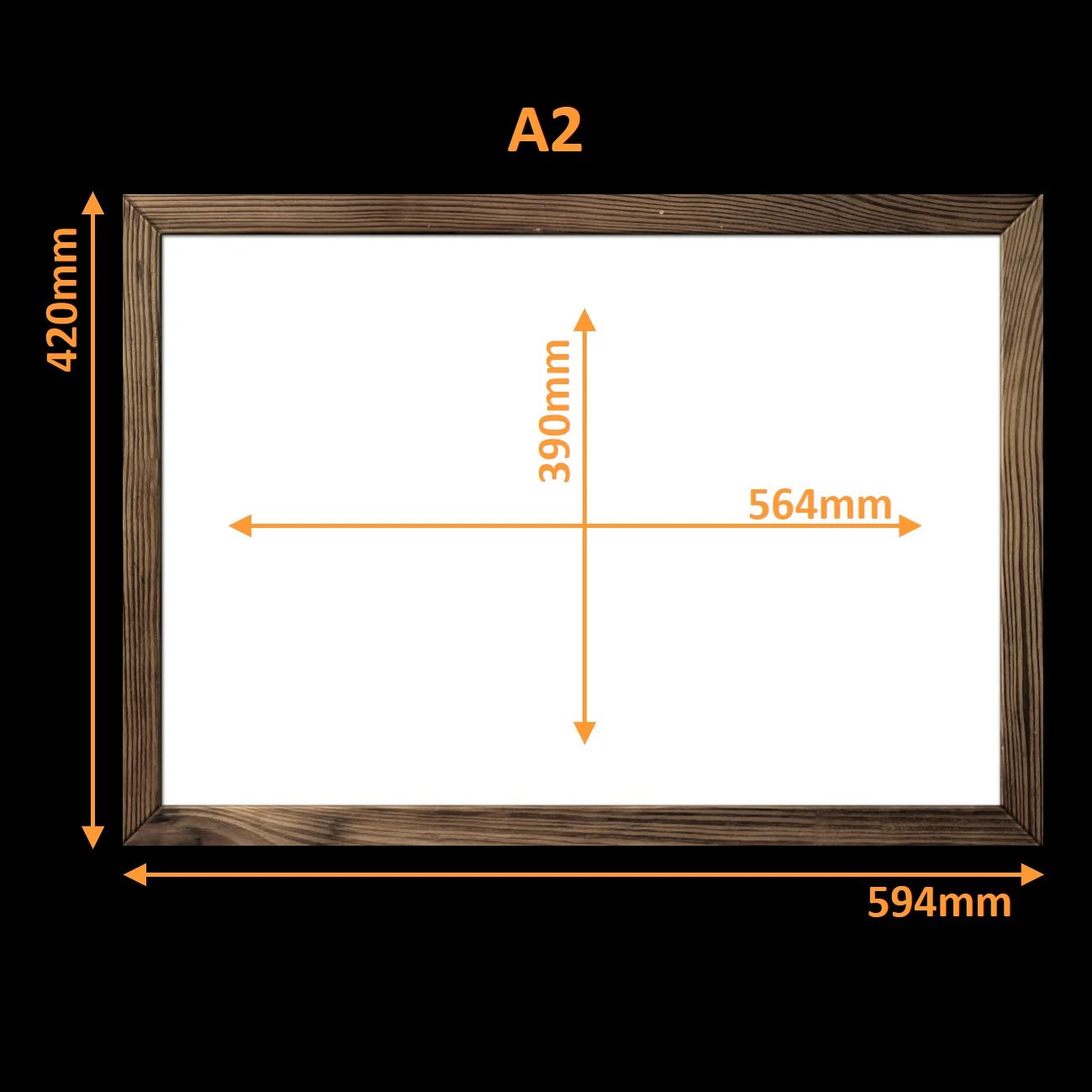 Virtual Frame Combo 9 Pc | A Sizes | (Available in Dark, Medium & Light Wood) - Image 5