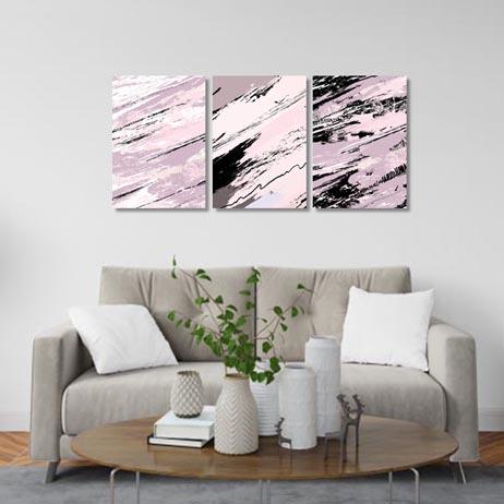 Abstract blush and black