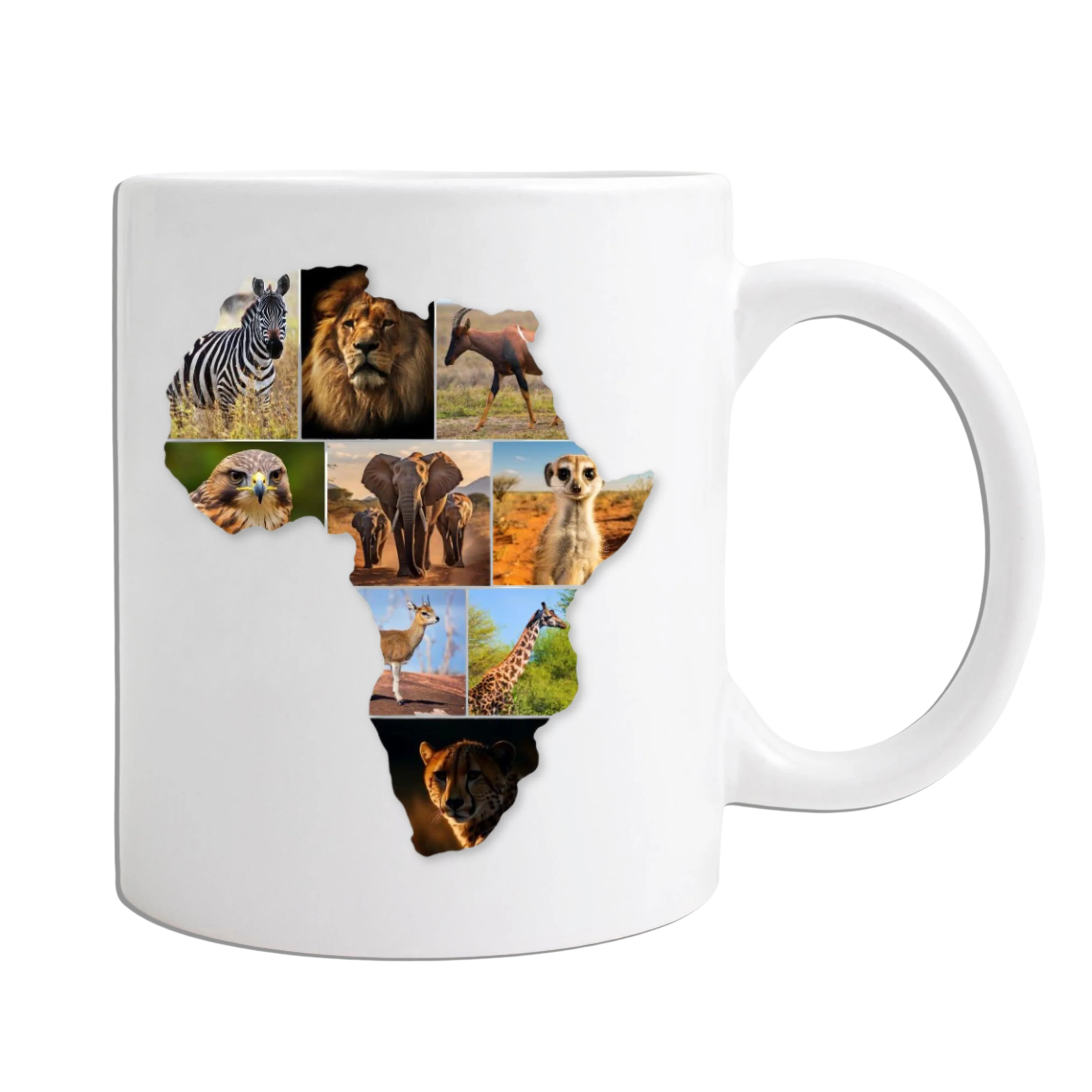 African Map Photo Collage on Acrylic, Slate, Mug or Magnet (9 Photos) - Image 4