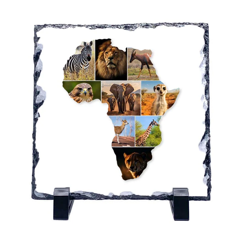 African Map Photo Collage on Acrylic, Slate, Mug or Magnet (9 Photos) - Image 5