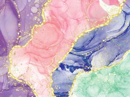 Alcohol-Ink-Gold-Glitter canvas décor prints (Various Options!) - Image 3