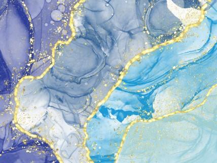 Alcohol-Ink-Gold-Glitter canvas décor prints (Various Options!) - Image 7