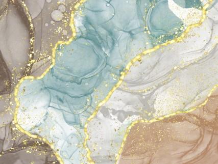 Alcohol-Ink-Gold-Glitter canvas décor prints (Various Options!) - Image 9