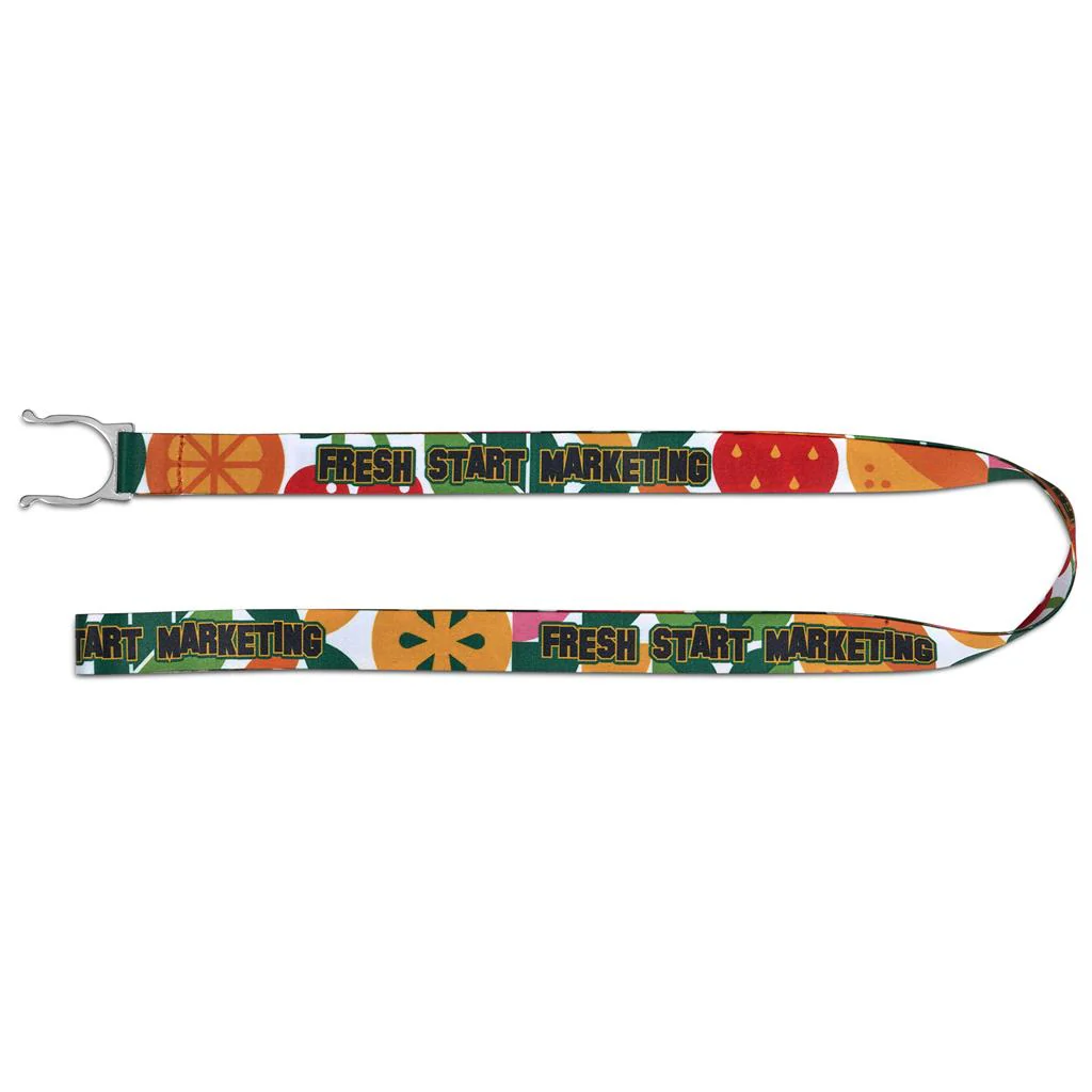 Altitude Aqua Crossbody Double-Sided Sublimated Satin Bottle Lanyard - Image 7