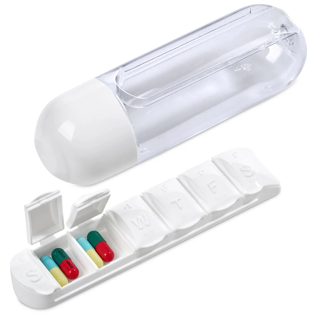 Altitude Vita-Stream Pill Box Plastic Water Bottle - 600ml - Image 11