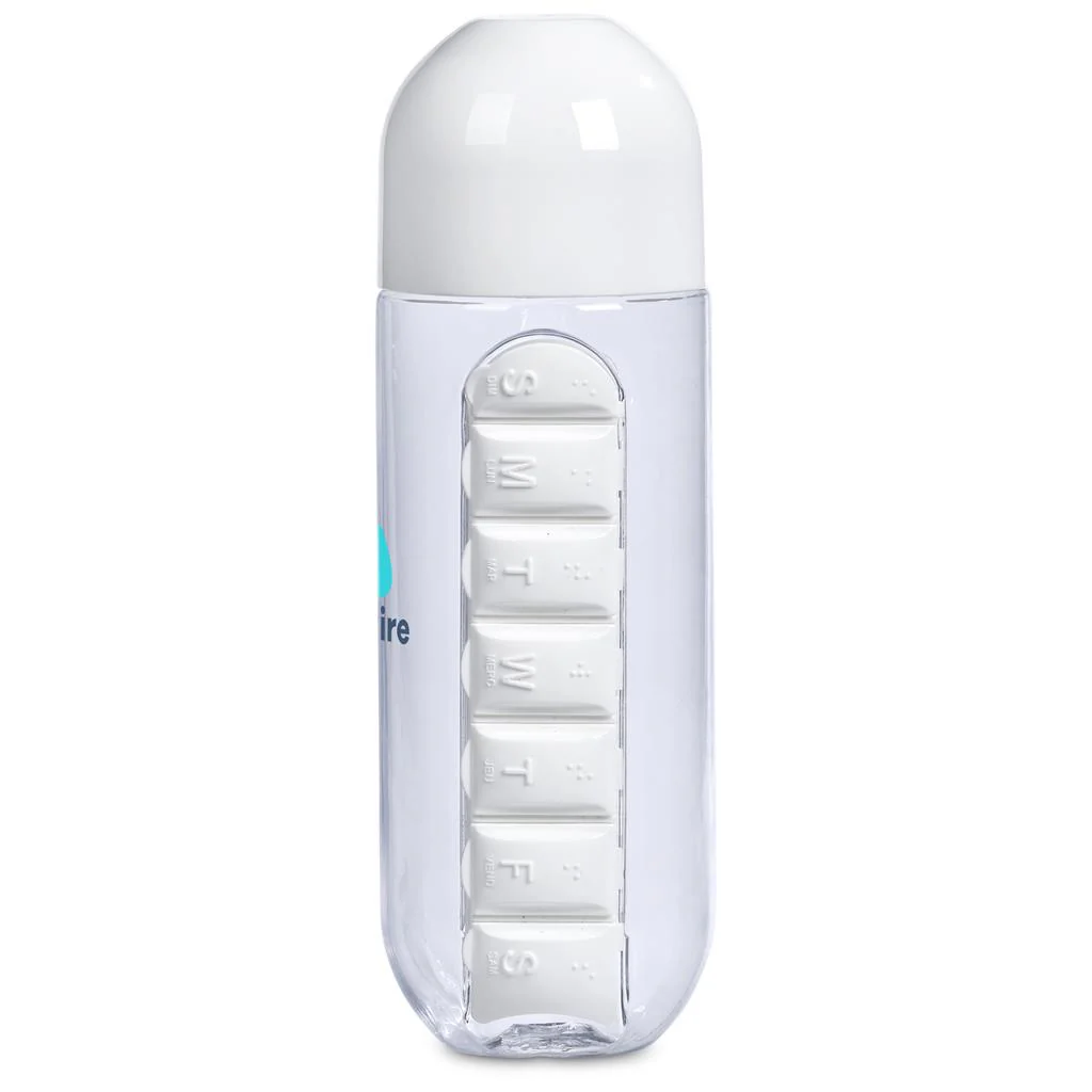 Altitude Vita-Stream Pill Box Plastic Water Bottle - 600ml - Image 12