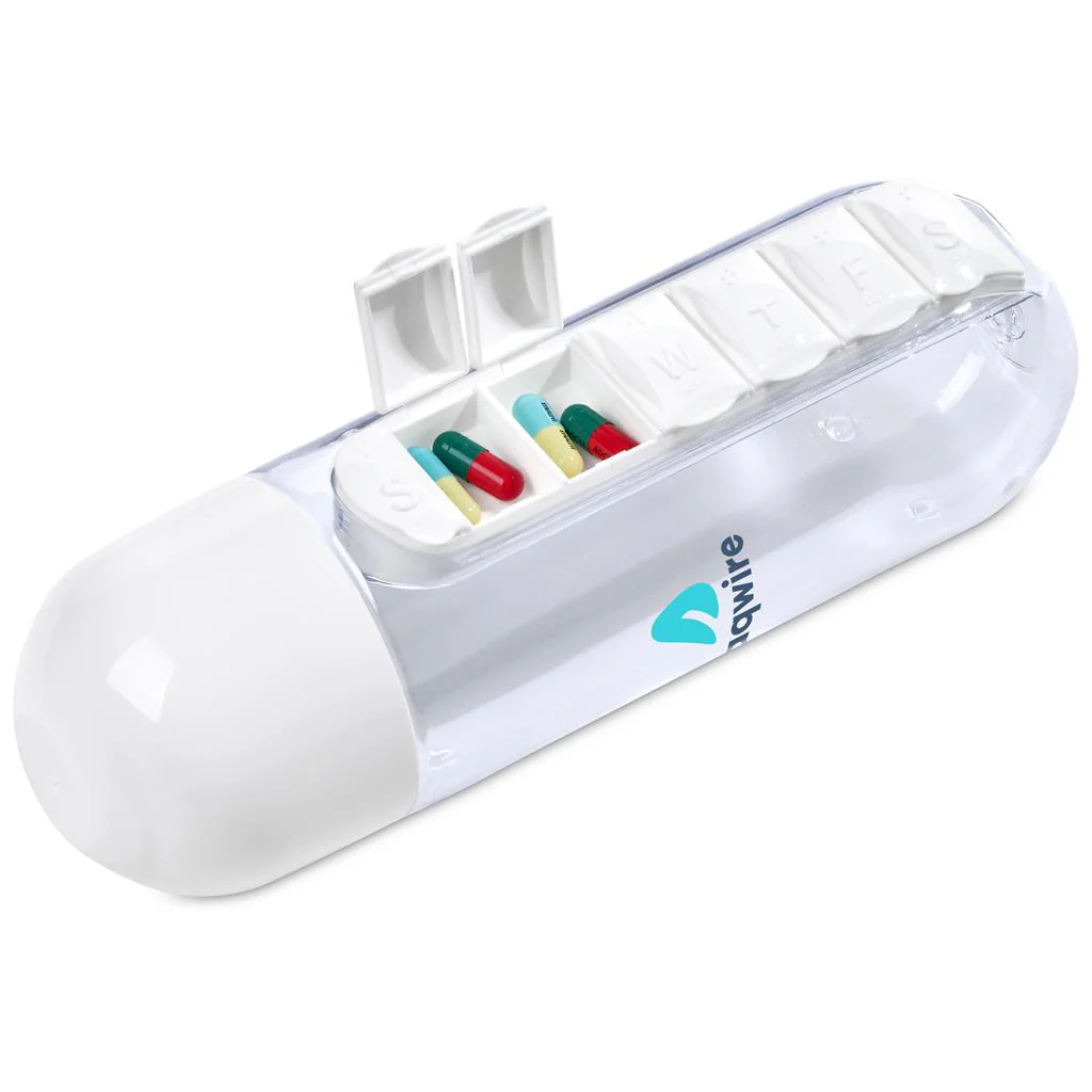 Altitude Vita-Stream Pill Box Plastic Water Bottle - 600ml - Image 20