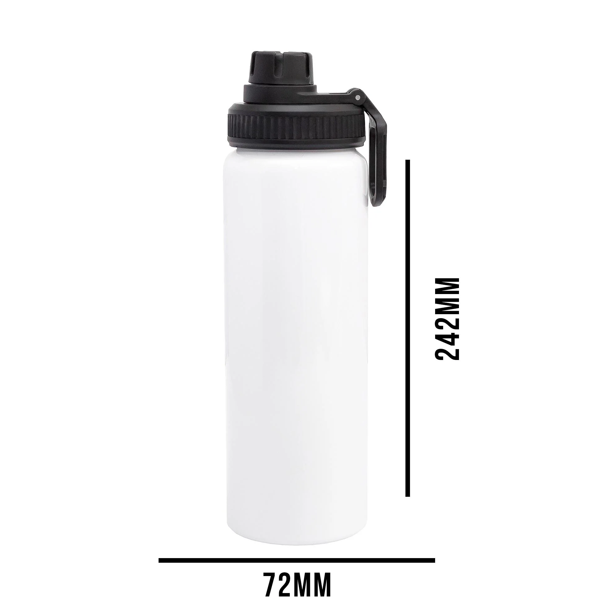 Personalised Aluminium 850ml water bottle (White) - Image 11