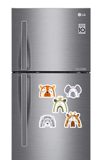 Animal Rainbows Fridge Magnets - (5 PER PACK) - Image 2