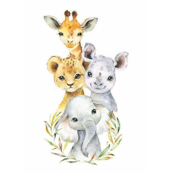 Baby Safari Animal Wall Art - Image 2