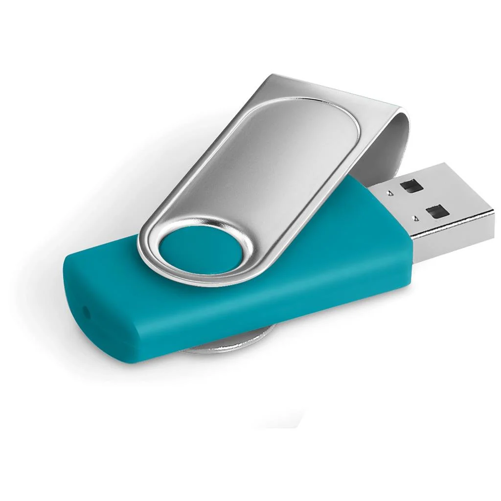 Axis Dome Flash Drive - 8GB - Turquoise - Image 2