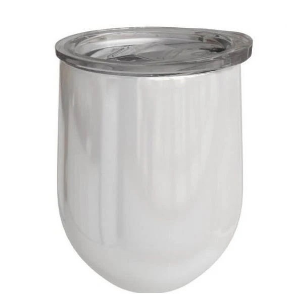 Personalised Double wall Stainless Steel Wine Tumbler 12oz (White) - Image 3