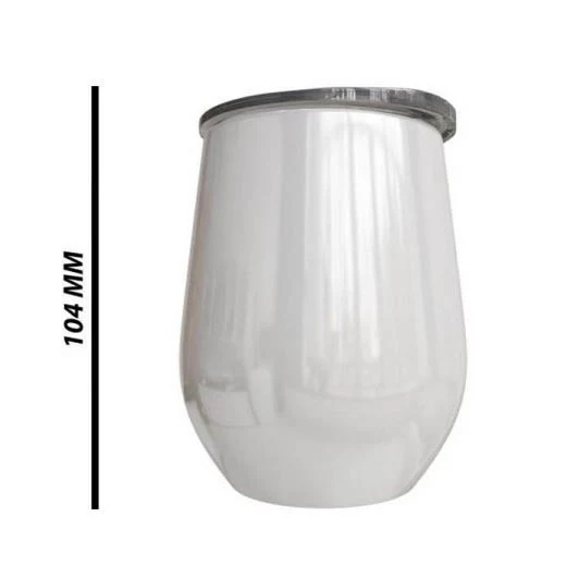 Personalised Double wall Stainless Steel Wine Tumbler 12oz (White) - Image 5