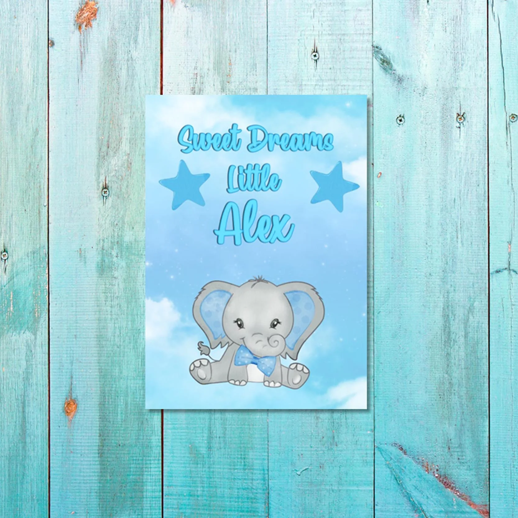 Boys: Set of 1 - Sweet Dreams Elephant Boy