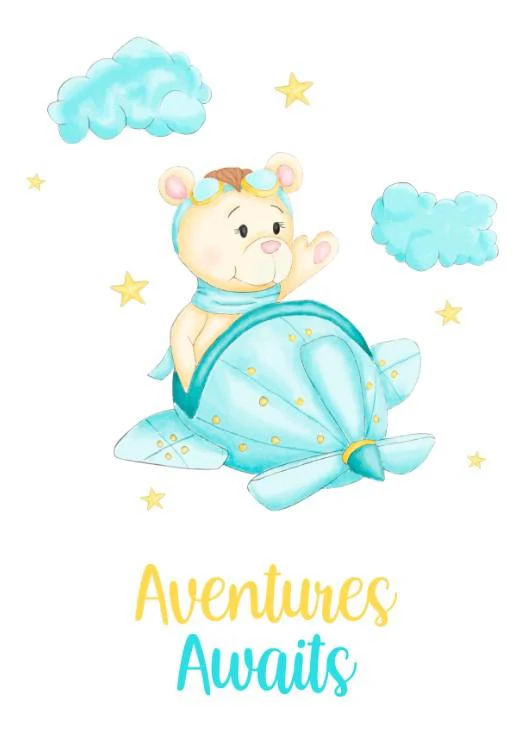 Boys: Set of 3 - Adventure Awaits Little Bear - Image 2
