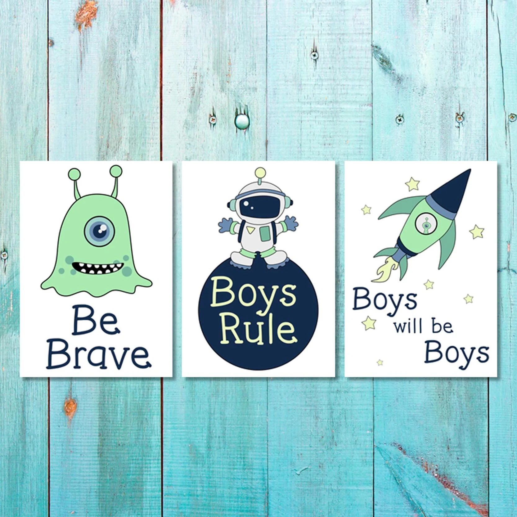 Boys: Set of 3 - Alien Boys Rule