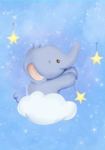 Boys: Set of 3 - Baby elephant on the moon - Image 2