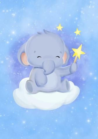 Boys: Set of 3 - Baby elephant on the moon - Image 4