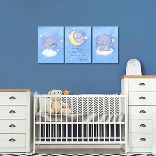 Boys: Set of 3 - Baby elephant on the moon - Image 5