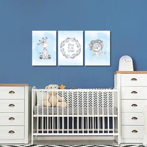 Boys: Set of 3 - Born to be wild grey animals - Image 5