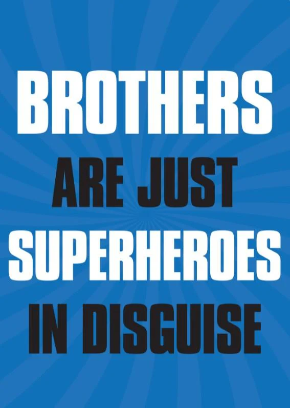 Boys: Set of 3 - Brothers are just Superheroes in disguise (Blue) - Image 3