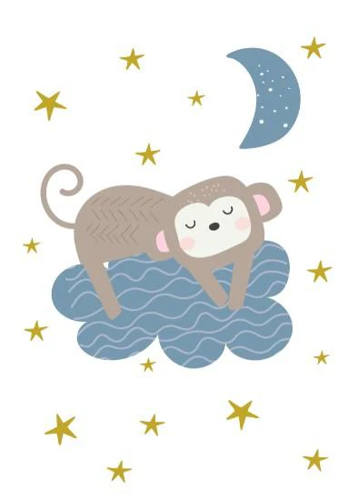 Boys: Set of 3 - Dream Big, Aim for the Stars Little Monkey - Image 3