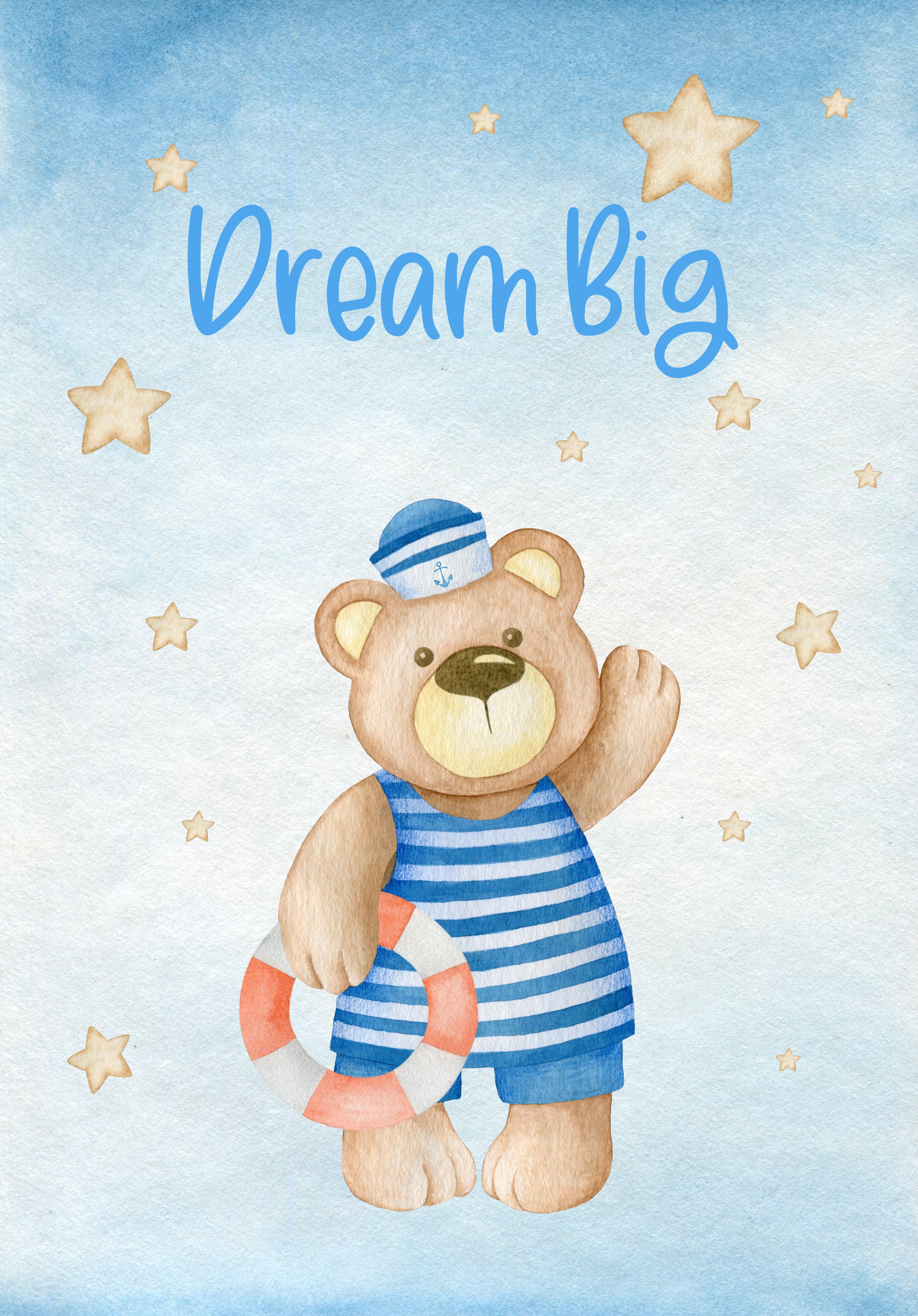Boys: Set of 3 - Dream Big Sailor Bear - Image 5