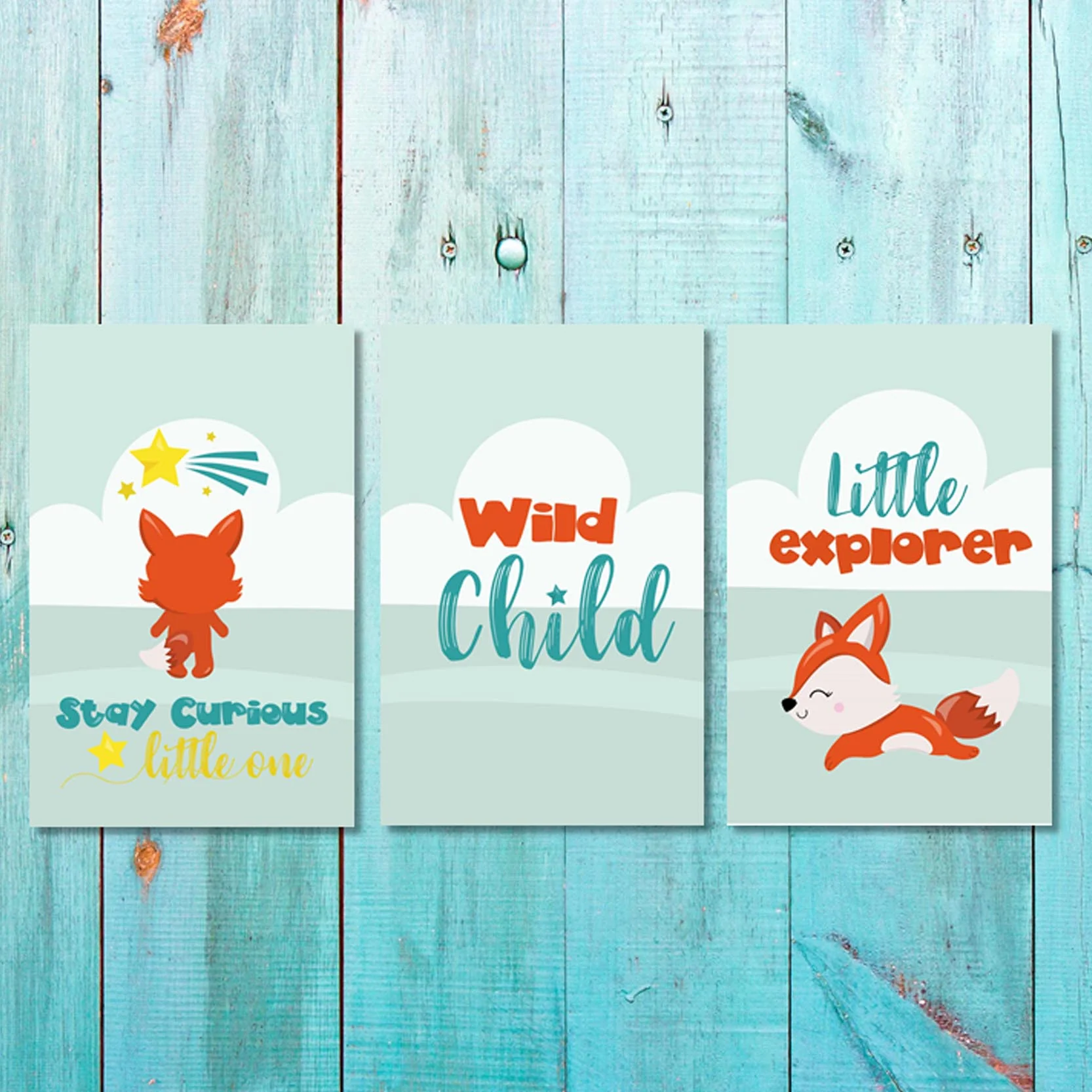 Boys: Set of 3 - Little Fox Explorer
