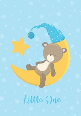 Boys: Set of 3 - Sleepy Baby Boy Bear - Image 4