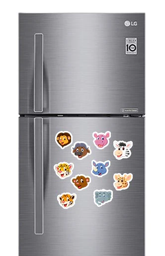 Cartoon Animal Head Photo Fridge Magnets - (10 PER PACK) - Image 2