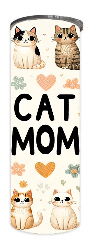 Cats - Cat Mom Design on Tumbler, Can, Flask, or Water bottle - Image 3