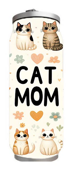 Cats - Cat Mom Design on Tumbler, Can, Flask, or Water bottle - Image 4