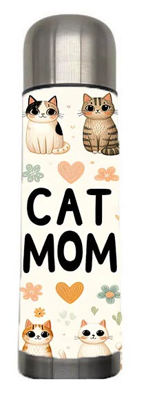 Cats - Cat Mom Design on Tumbler, Can, Flask, or Water bottle - Image 5