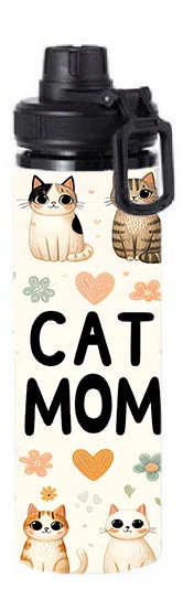 Cats - Cat Mom Design on Tumbler, Can, Flask, or Water bottle - Image 7