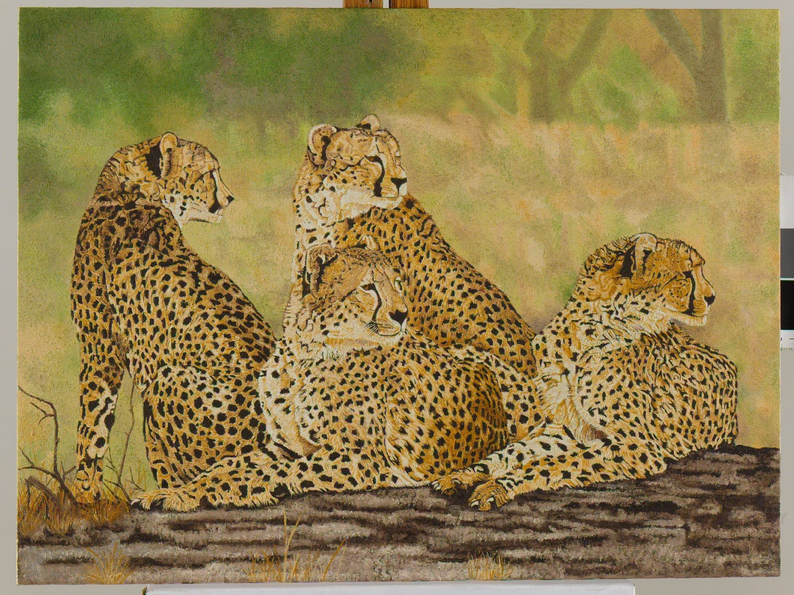 Cheetah Oil Painting