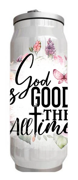 Christian - God is good all the time Design on Tumbler, Can, Flask, or Water bottle - Image 4