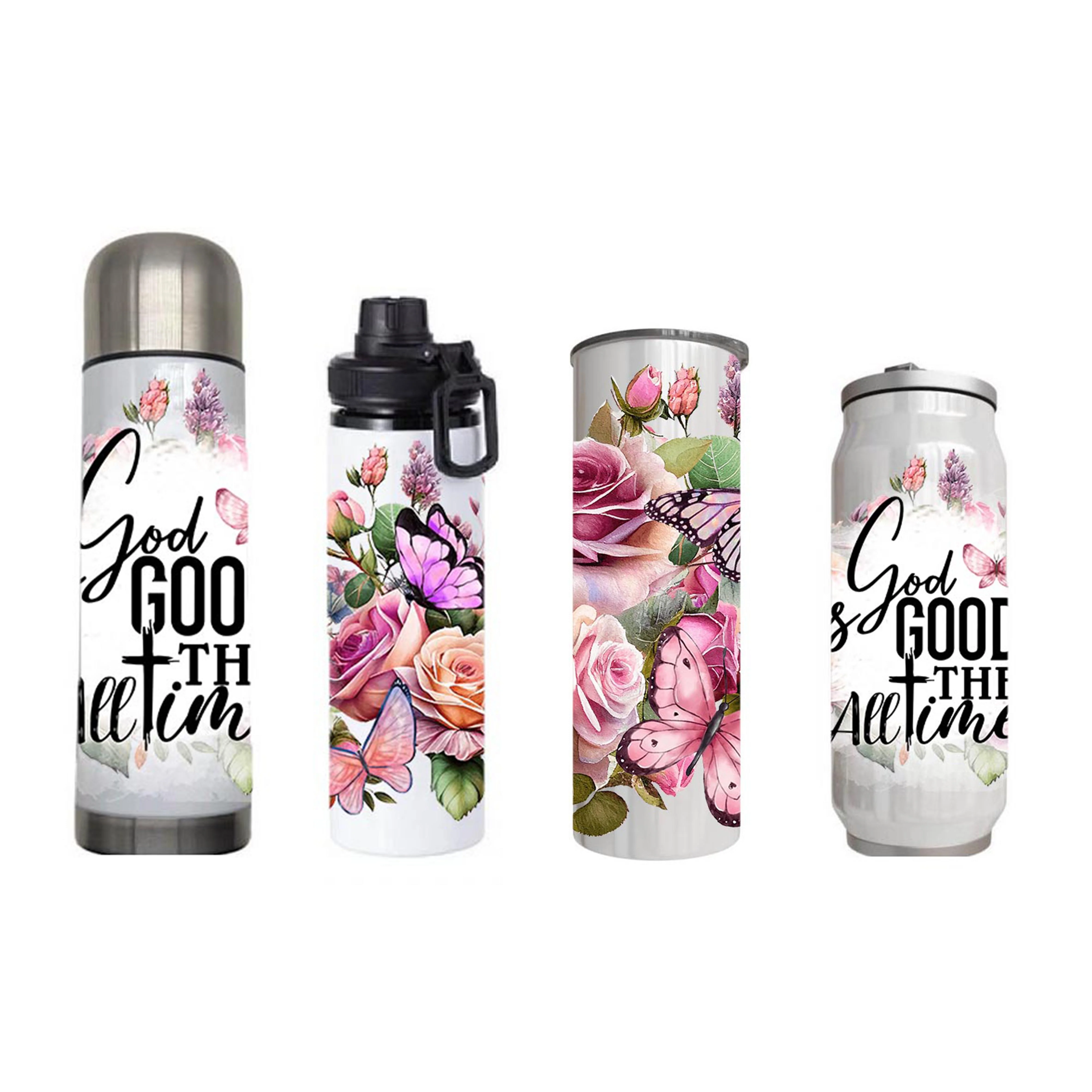 Christian - God is good all the time Design on Tumbler, Can, Flask, or Water bottle - Image 7