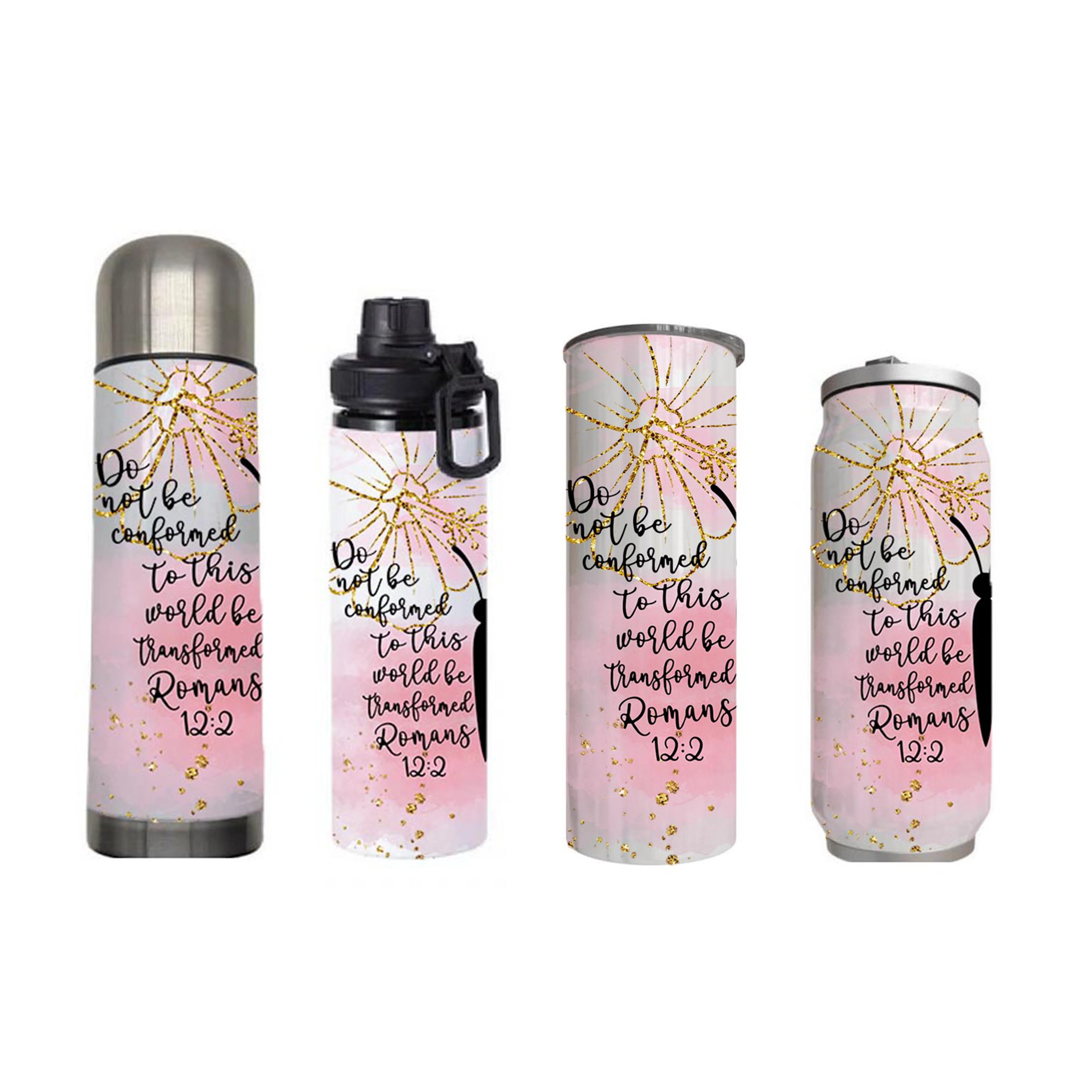 Christian - Grateful Design on Tumbler, Can, Flask, or Water bottle - Image 7